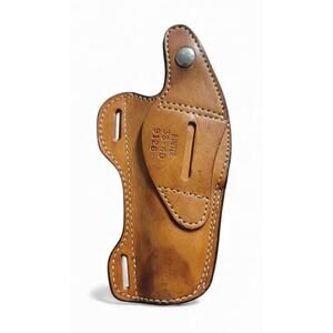 Vintage Hunter Leather Holster 33-40 Model 9126, Belt Slots & Metal Clip – USA